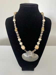 Products: Silver Shell Pendant - Naga By Nevara