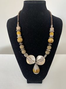 Products: Amber and Silver Pendant - Naga By Nevara