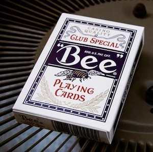 Standard Playing Cards: Bee Casino Grade Playing cards - RED & Blue