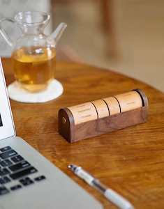 Amusement: Tree Ring Calendar - A Timeless Wooden Spin Calendar