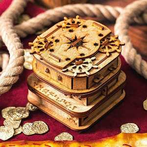 Escape Room Puzzle Box: Cluebox - Escape Room in a Box. Davy Jones Locker.