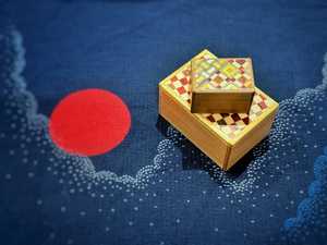 Japanese Handmade Puzzle Box - Nested 5 Steps & 14 steps Yosegi / Ichimatsu