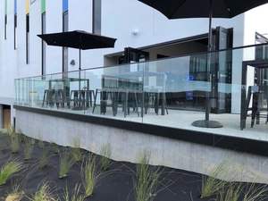 Glass Balustrade System: Side Aluminium Channel Balustrade System