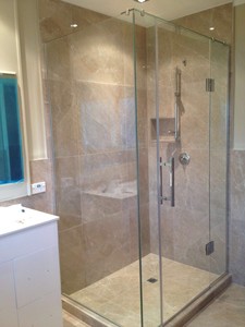 900mm x 900mm Set: Shower box 900mm by 900mm Chrome