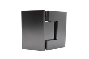 Matt Black – Glass to Glass Diamond Shower Hinge
