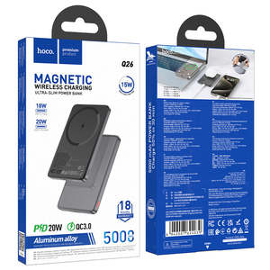 Magnetic 20W PD+QC Wireless Charging Power Bank w/ Ultra Thin, Aluminum Alloy Bo&hellip;