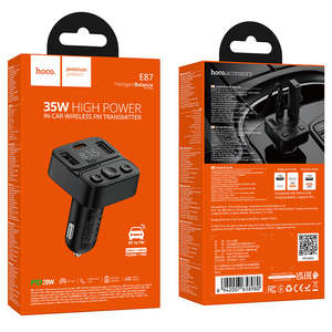 35W FM Car Kit with PD+QC, LED Display (E87)