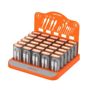 Vipfan Usb Cable: D8 USB Cable Retail Set Pack with USB C to Lightning x 15, USB C to USB C x 15 (D8)