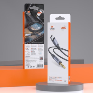 Vipfan Audio: USB-C to 3.5mm Aux Cable w/ HD Audio (L06)