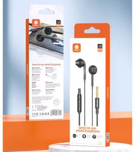 Semi In-Ear 3.5mm Earphone with Mic (M15)