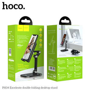 Indoor Holder Stand: Portable & Adjustable Desktop Stand for Phone & Tablet w/ Multi Hinge (PH34)