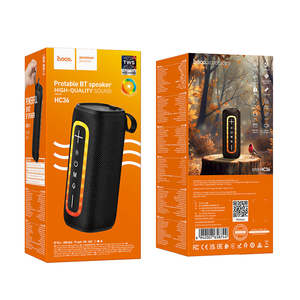 Hoco Audio: 10W Bluetooth Speaker with LED Light, FM/MicroSD/USB/Aux Inputs (HC36)