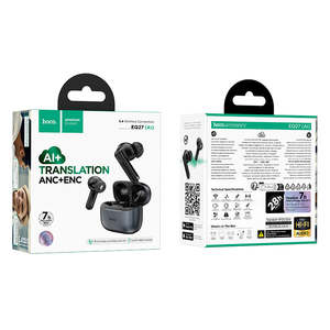 TWS Earbud with AI Translation, ANC+ENC Noise Cancellation, Hoco Music App (EQ27)