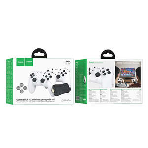 Hoco Accessory: TV / PC Game Stick with 2x Wireless Controller, 20000 Classic Games Included (GA31)