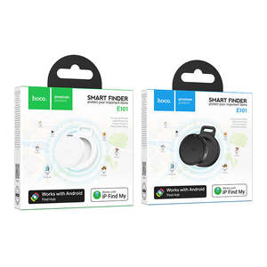 Hoco Accessory: Universal Wireless Tracker Tag Compatible for Android & Apple Devices, 6-8 Months Battery Life (E101)