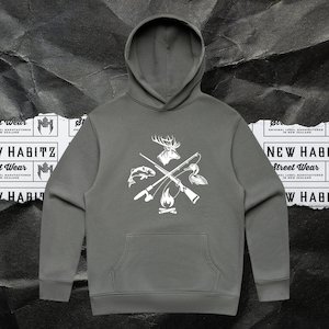 Products: Hunter G01 Hoodie Midweight Cotton Fleece Hoodie by Hunter Gatherer - nhdesigns.online