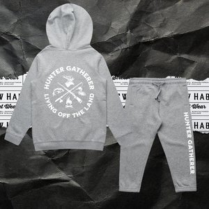 Hunter G Kids set Hoodie and Pants Grey - Hunter Gatherer