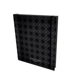 Business Card Holder - Charcoal Diamond