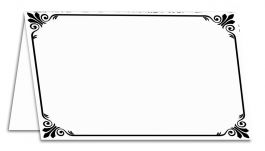 Products: Place Card-Ornamental Frame