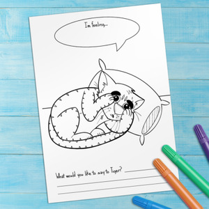 Tiger’s Printable NVC Kids Colouring Activity