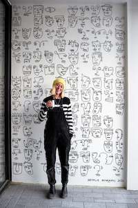 Art: Commission Wall Art - Faces on Exterior + Interior