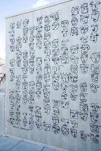 Faces: Commission Wall Art - Faces on Exterior
