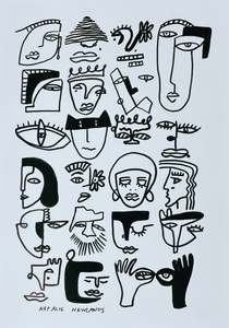 FACES - Limited Edition A3 Art Print