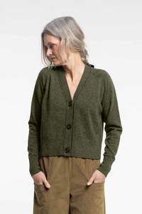 Twizel Cardigan - Caper with Coal