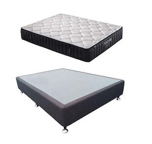firm mattress: Queen Bed 2Pcs NZ Made Base & Posture Elite Firm 5 Zone Pocket Spring Mattress