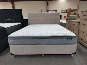 3pcs Combo Bed Base Headboard With Mattress: Bella Bed 3Pcs NZ Made Base, Headboard & Pocket Spring Euro top Mattress from
