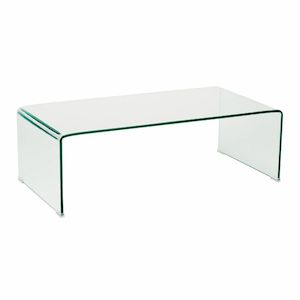 Living: Cali U Shape Glass Coffee Table