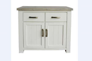 Dining: Ashland White Wash Solid Wooden Buffet - 0.9M