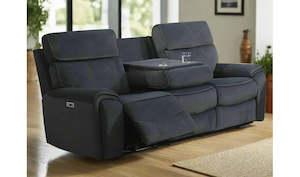 Little Rock Recliner Sofa with Power & USB Ports from