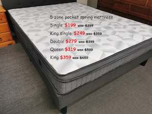 Top Sale: Atlanta Euro Top Mattress Single, King Single, Double, Queen, King Avail. from
