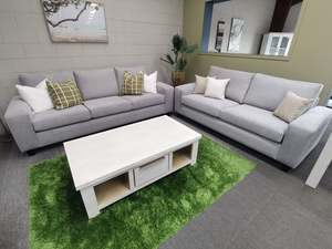 Sofas: NZ Made Lounge Suite 2.5+3 Jumbo Size - Caspian