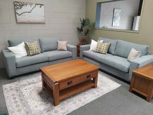 Sofas: NZ Made Lounge Suite 2+3 - Courtney