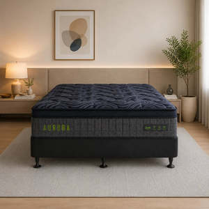 Queen Bed 2Pcs Aurora Queen Mattress & NZ Made Base