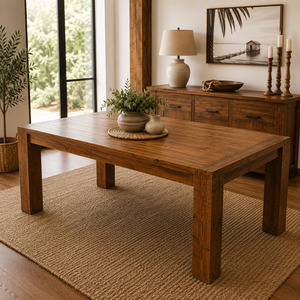 Woodgate Solid Pine Wood Dining Table 1.5m, 1.8m & 2.1m