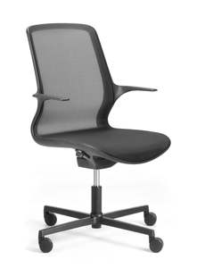 Boardroom Meeting Chairs: Ovidio Black: 4-Star