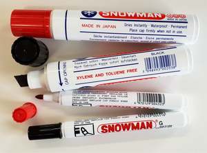 Glass Whiteboard: SNOWMAN Permanent Markers