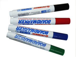 Glass Whiteboard: SNOWMAN Whiteboard Markers