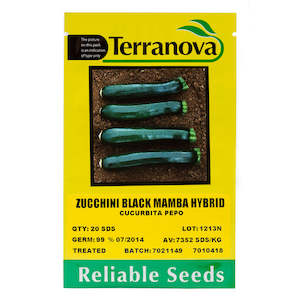 Vege Seeds: Zucchini - Black Mamba Hybrid