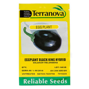 Vege Seeds: Eggplant - Black King Hybrid