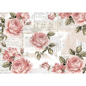 decoupage: ReDesign Rice paper-Floral Sweetness A3