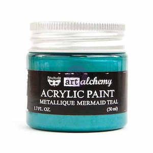 Water Colour Paints: Art Alchemy Métallique Paint- Mermaid Teal