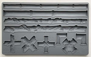 Iod Transfers Moulds Stamps: IOD Mould-FAUX BOIX