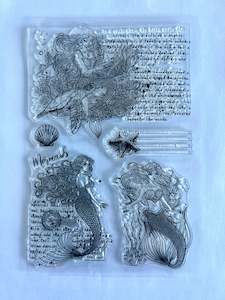 Decor Stamps: Stamps-Mermaid shells