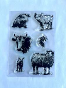 Decor Stamps: Stamps-Farm Animals