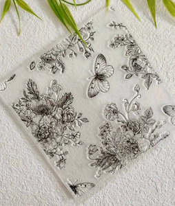 Stamp Butterfly Floral delight