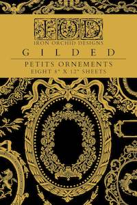 Furniture Transfers: NEW: IOD Gilded Transfer-Petite Ornaments